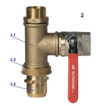 VAG Terra-lock Aufschraubstück mit Spülh.